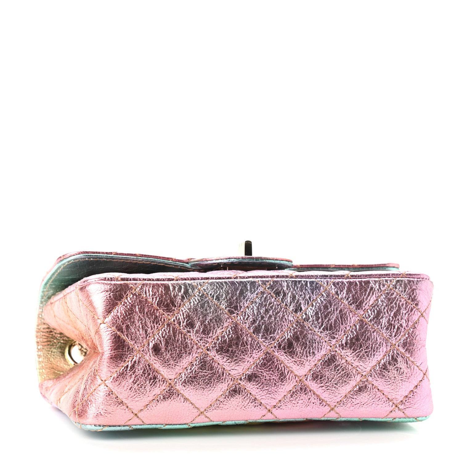 Chanel Metallic Goatskin Quilted Mini 2.55 Reissue Flap Multicolor 4 of 9