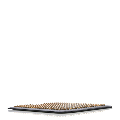 Saint Laurent Calfskin Studded iPad Case Black 4 of 12