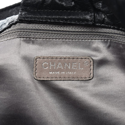 Chanel Crinkled Coated Canvas Le Marais Large Tote Black 6 of 8