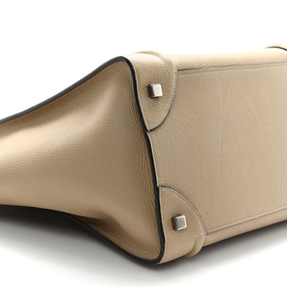 Celine Drummed Calfskin Mini Luggage Dune 8 of 11