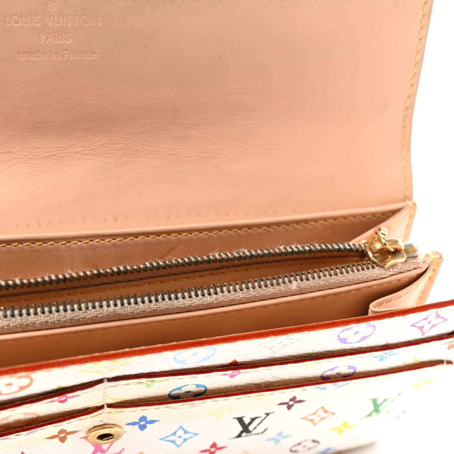 Louis Vuitton Monogram Multicolor Sarah Wallet White Grenade 9 of 9