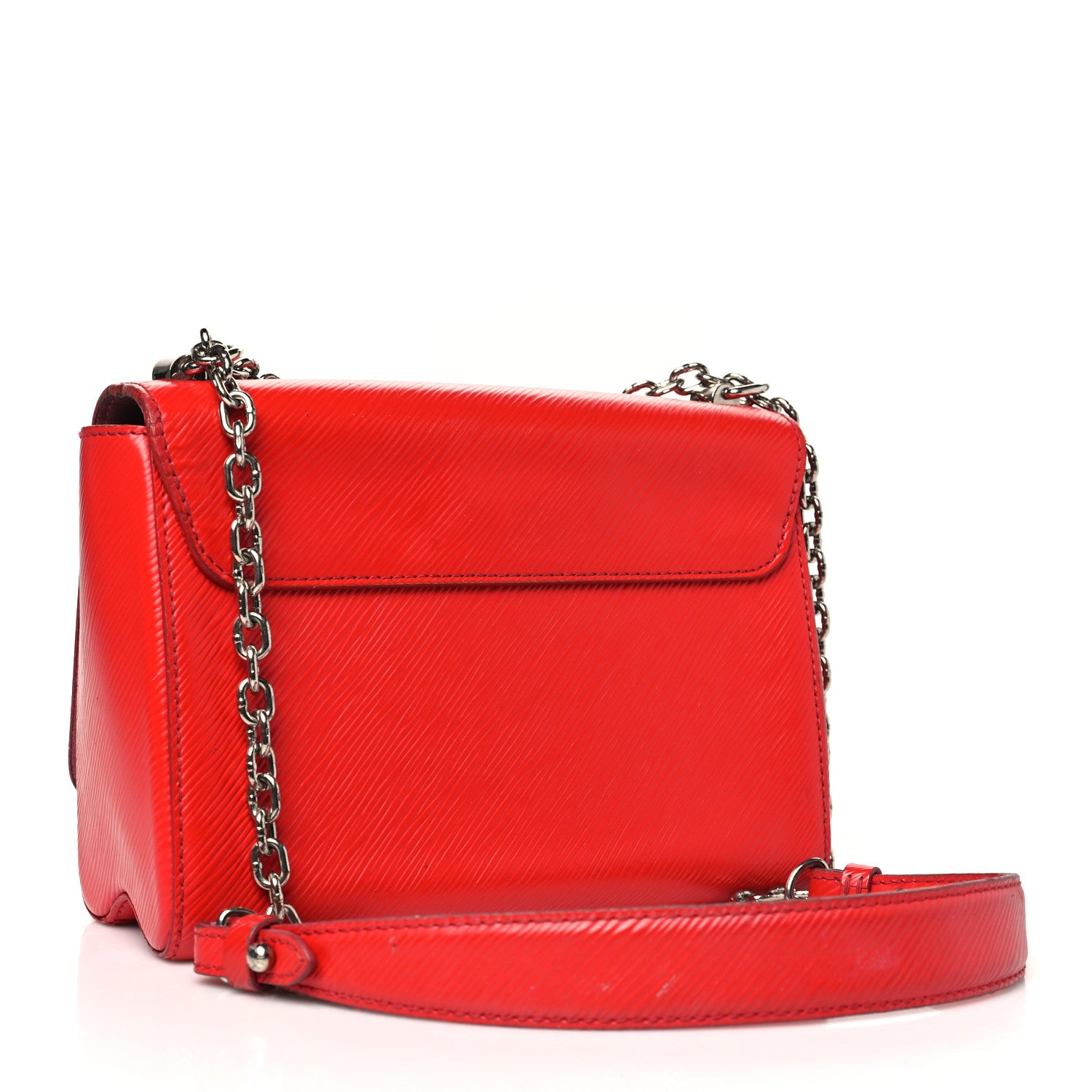 Louis Vuitton Epi Twist Shoulder Bag MM Coquelicot 3 of 15