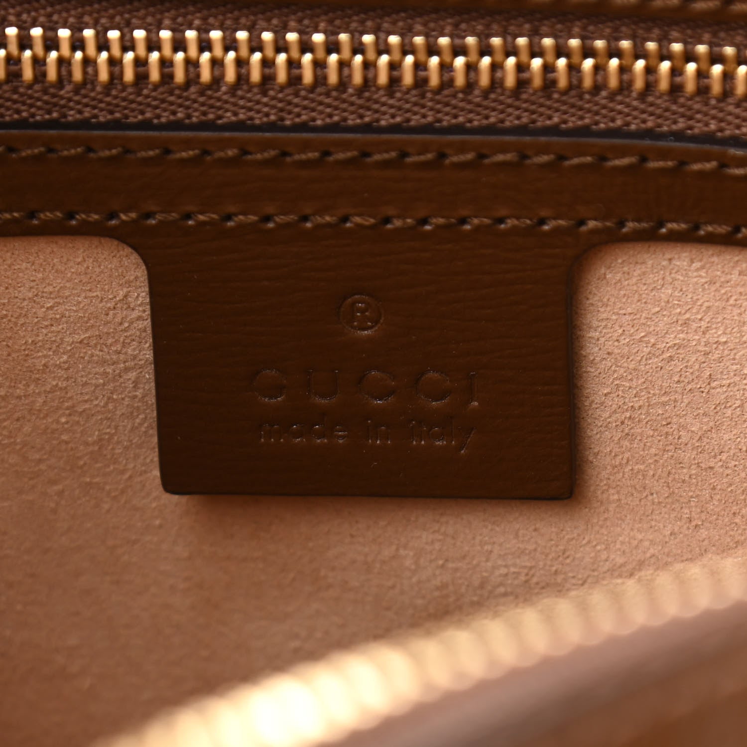 Gucci GG Supreme Monogram Small Horsebit 1955 Shoulder Bag Beige Brown Sugar 5 of 9
