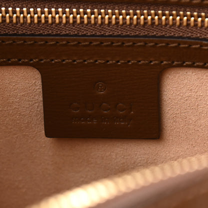 Gucci GG Supreme Monogram Small Horsebit 1955 Shoulder Bag Beige Brown Sugar 5 of 9