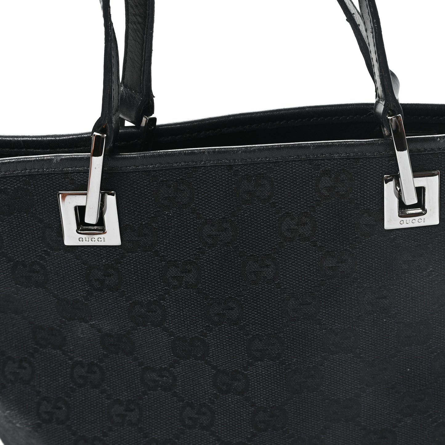 Monogram Small Bucket Tote Black