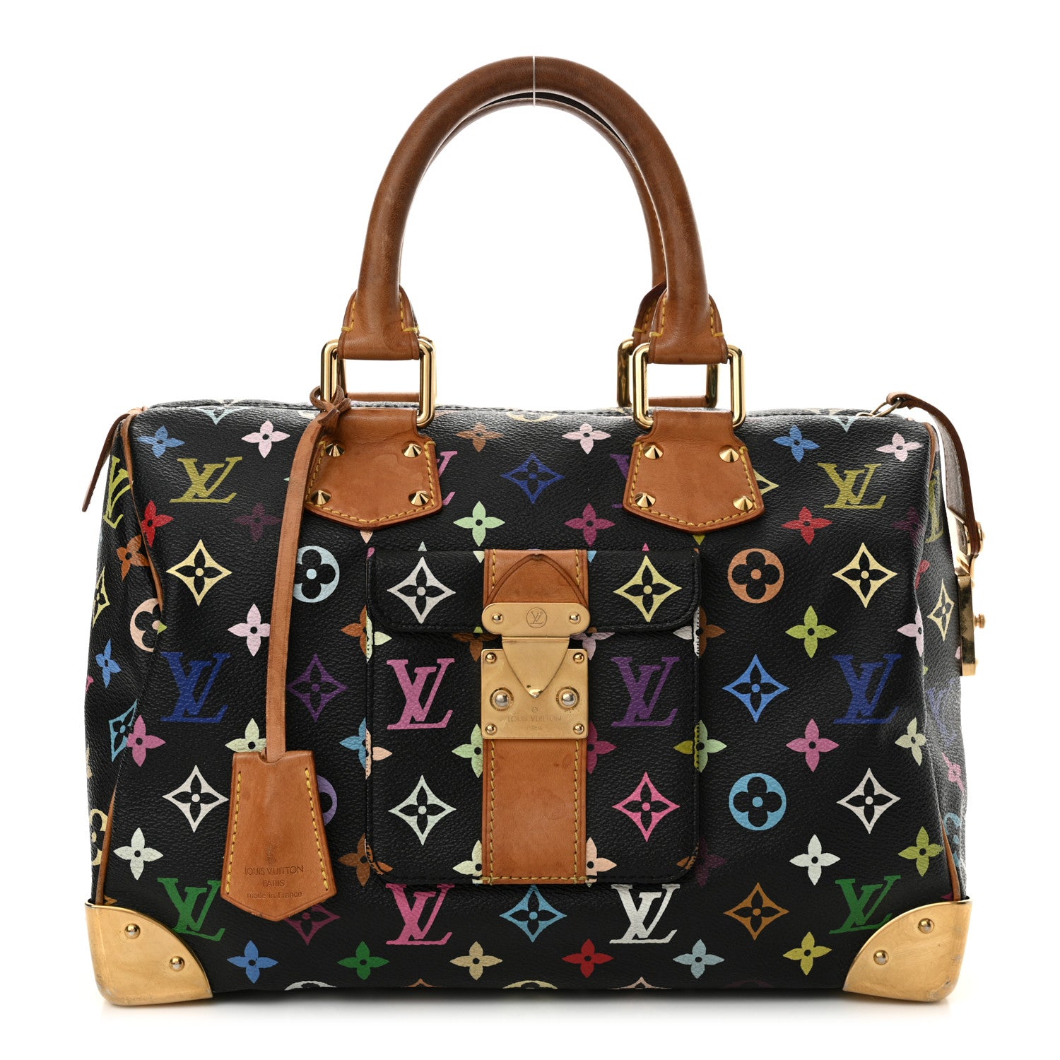 Louis Vuitton Monogram Multicolor Speedy 30 Black 1 of 16