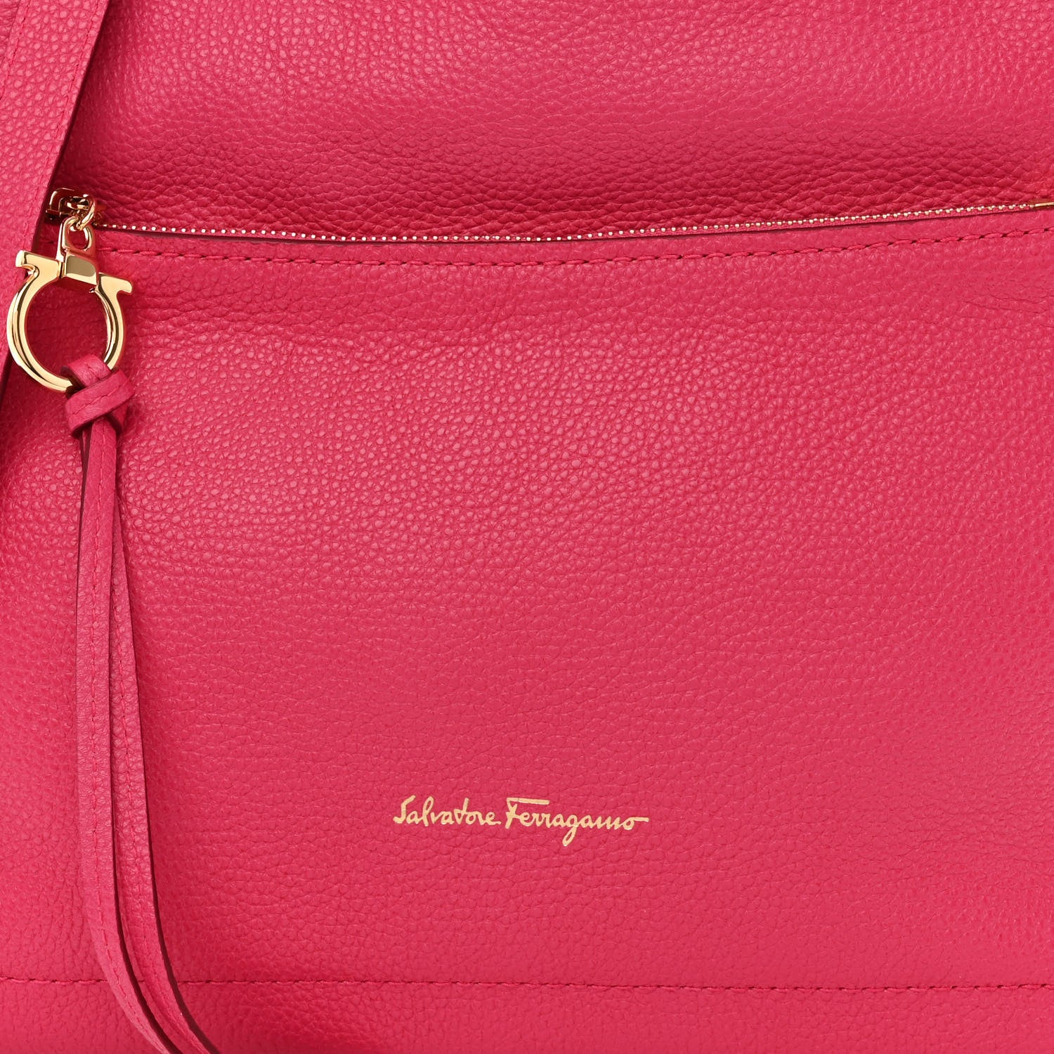 Salvatore Ferragamo Grained Calfskin Ally Hobo Pink 8 of 13