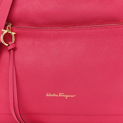 Salvatore Ferragamo Grained Calfskin Ally Hobo Pink 8 of 13