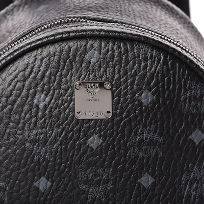 MCM Visetos Small Side Stud Stark Backpack Black 10 of 10