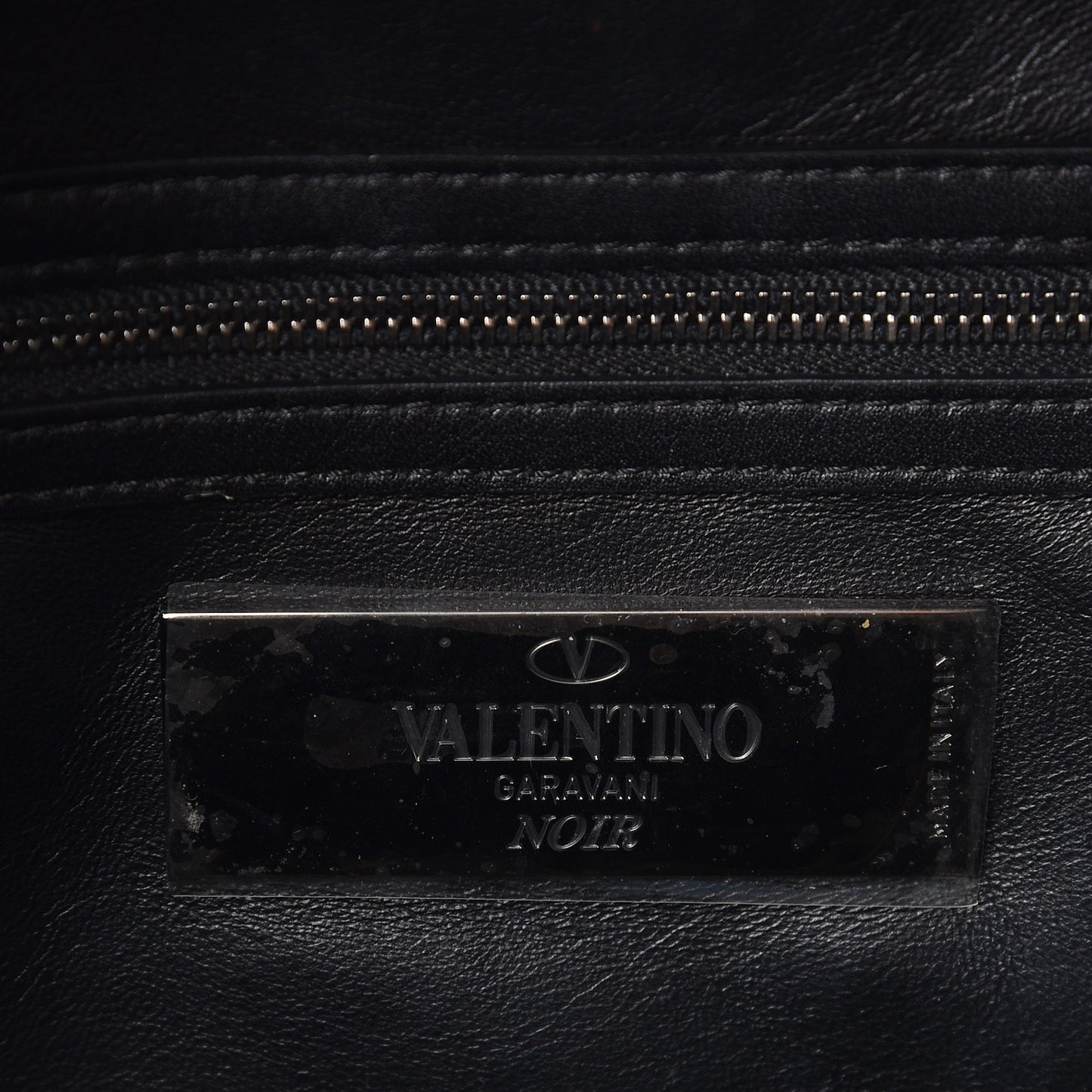 Vitello Medium Glam Lock Rockstud Flap Black