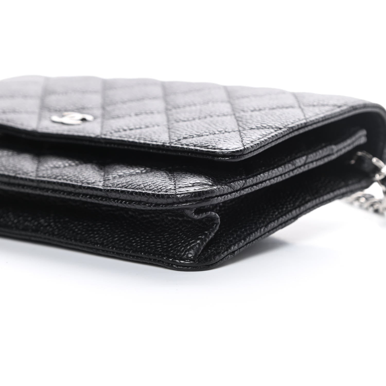 Chanel Caviar Quilted Wallet On Chain WOC Black 11 of 12