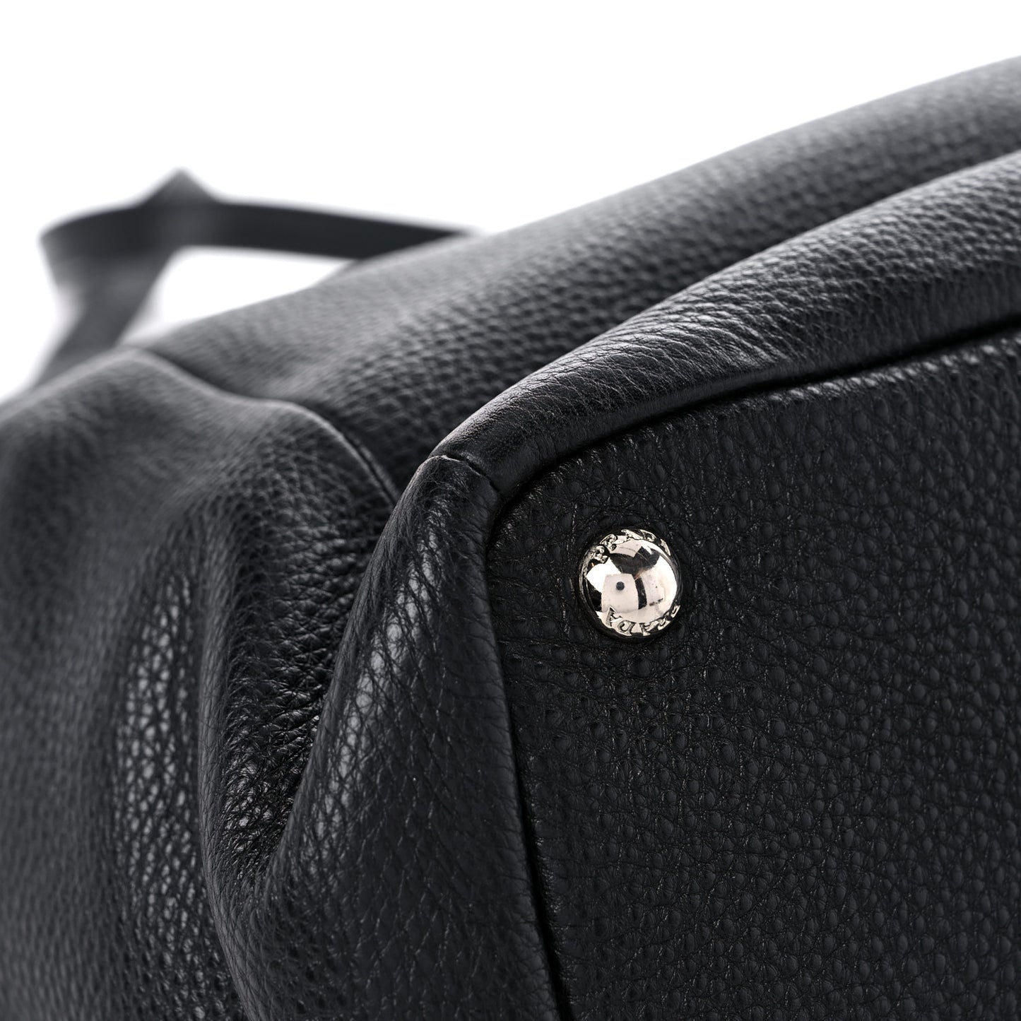 Vitello Daino Side Pocket Tote Black