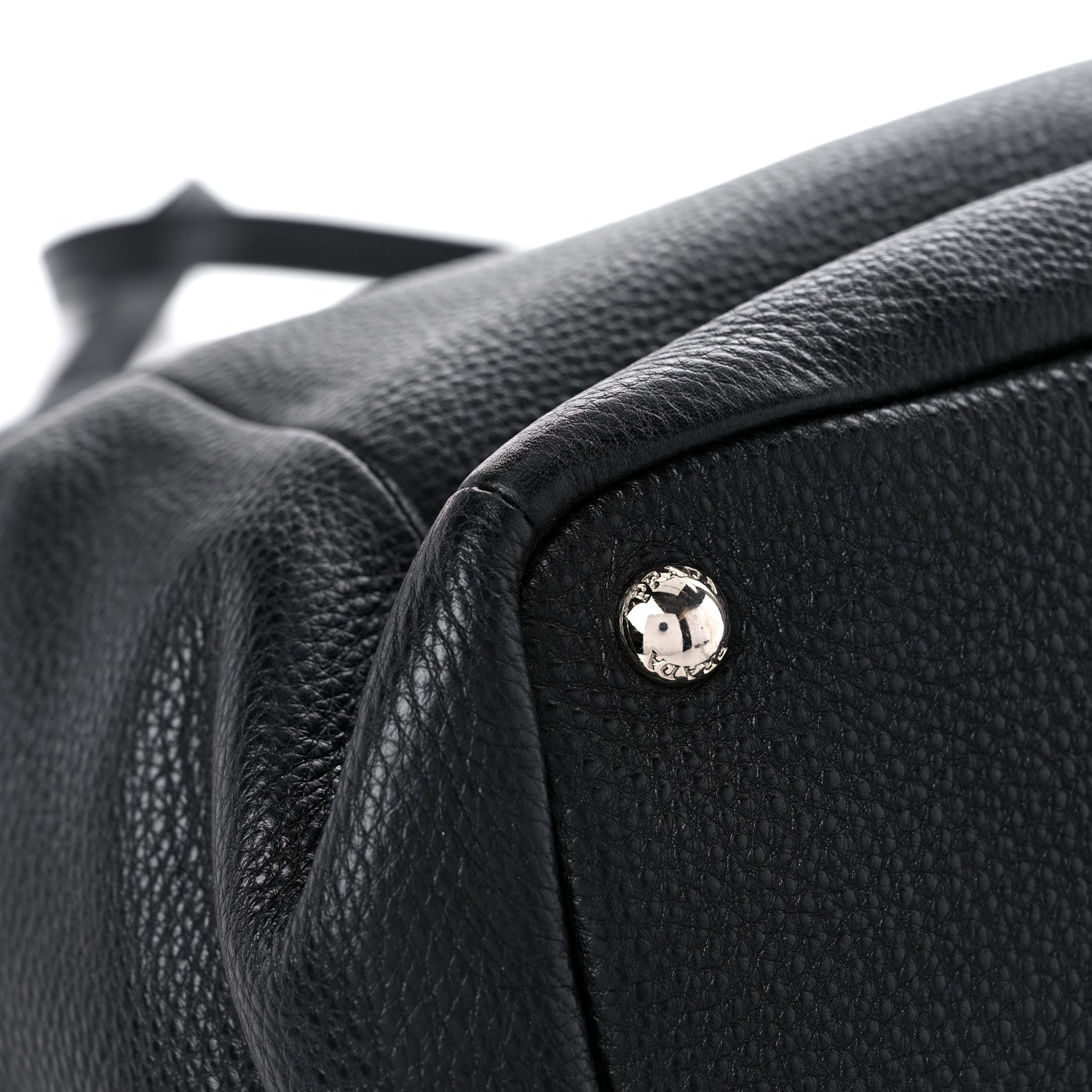Prada Vitello Daino Side Pocket Tote Black 7 of 11