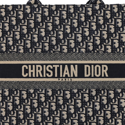 Christian Dior Oblique Large Book Tote Blue Multicolor 7 of 9