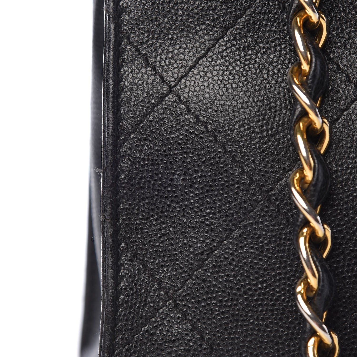 Chanel Caviar Stitched Shopper Tote Black 30 of 30