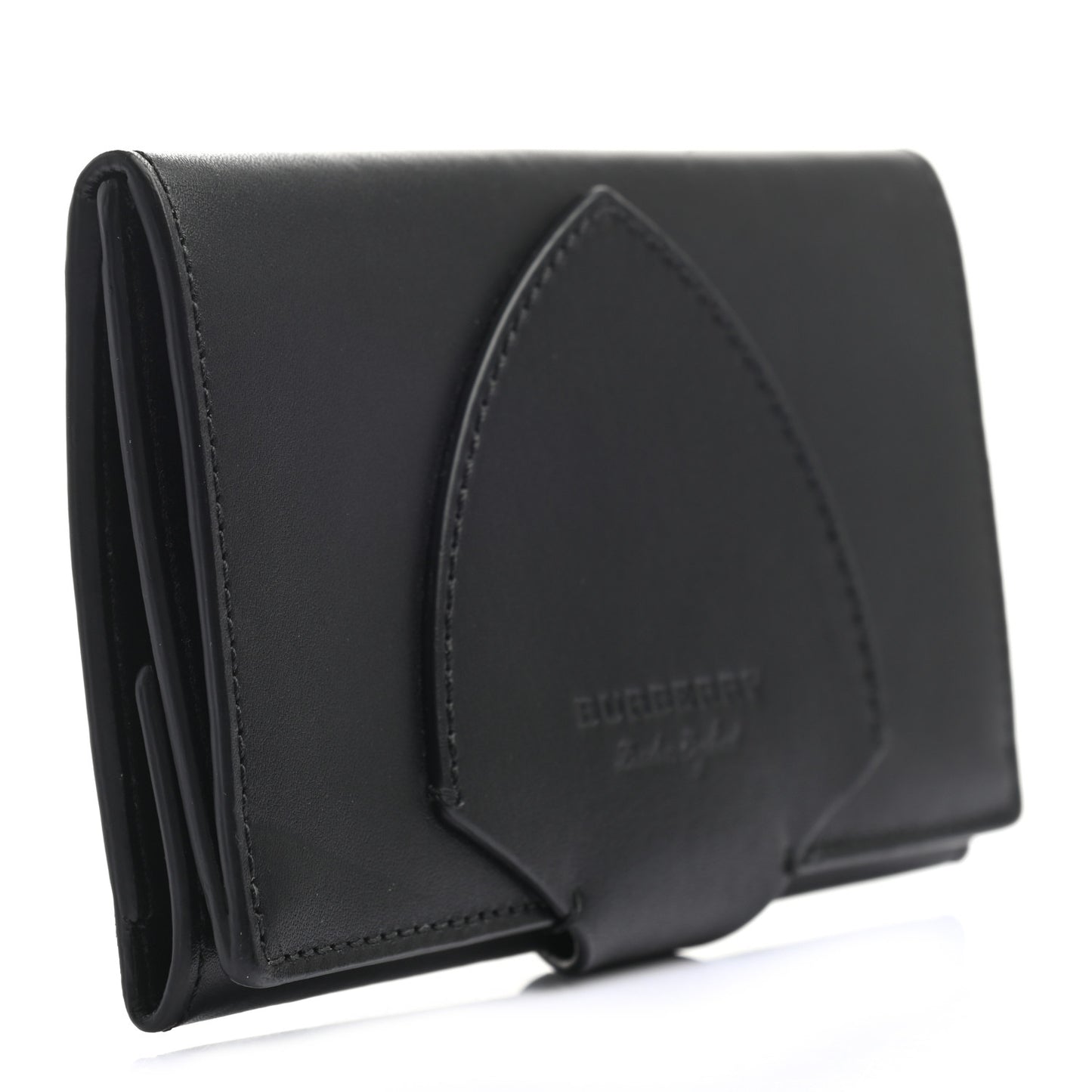 Calfskin Harlow Long Wallet Black