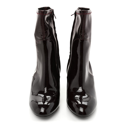 Louis Vuitton Patent Uniformes Silhouette Ankle Boots 36 Bordeaux 2 of 11