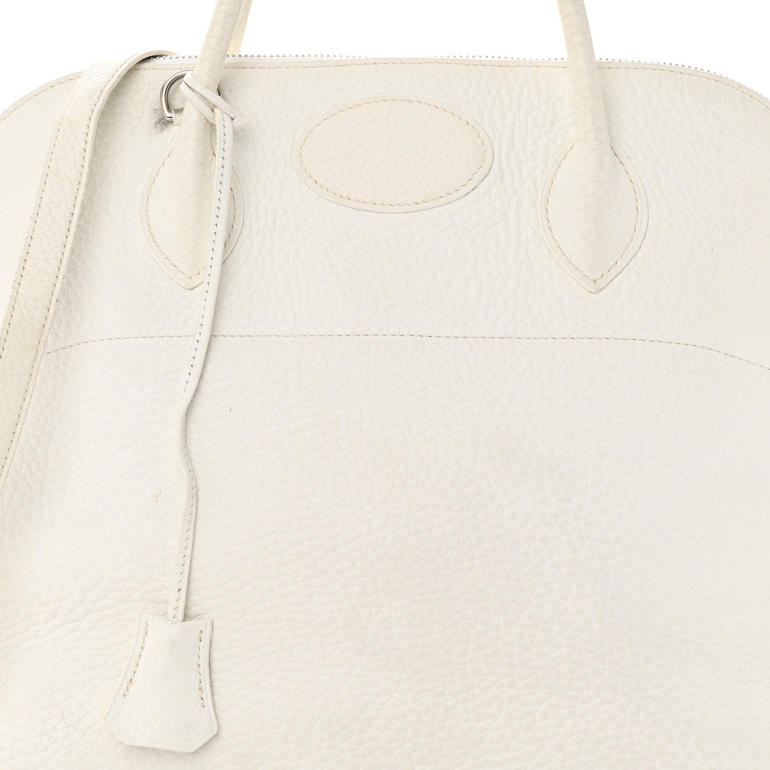 Hermes Taurillon Clemence Bolide 35 White 8 of 16