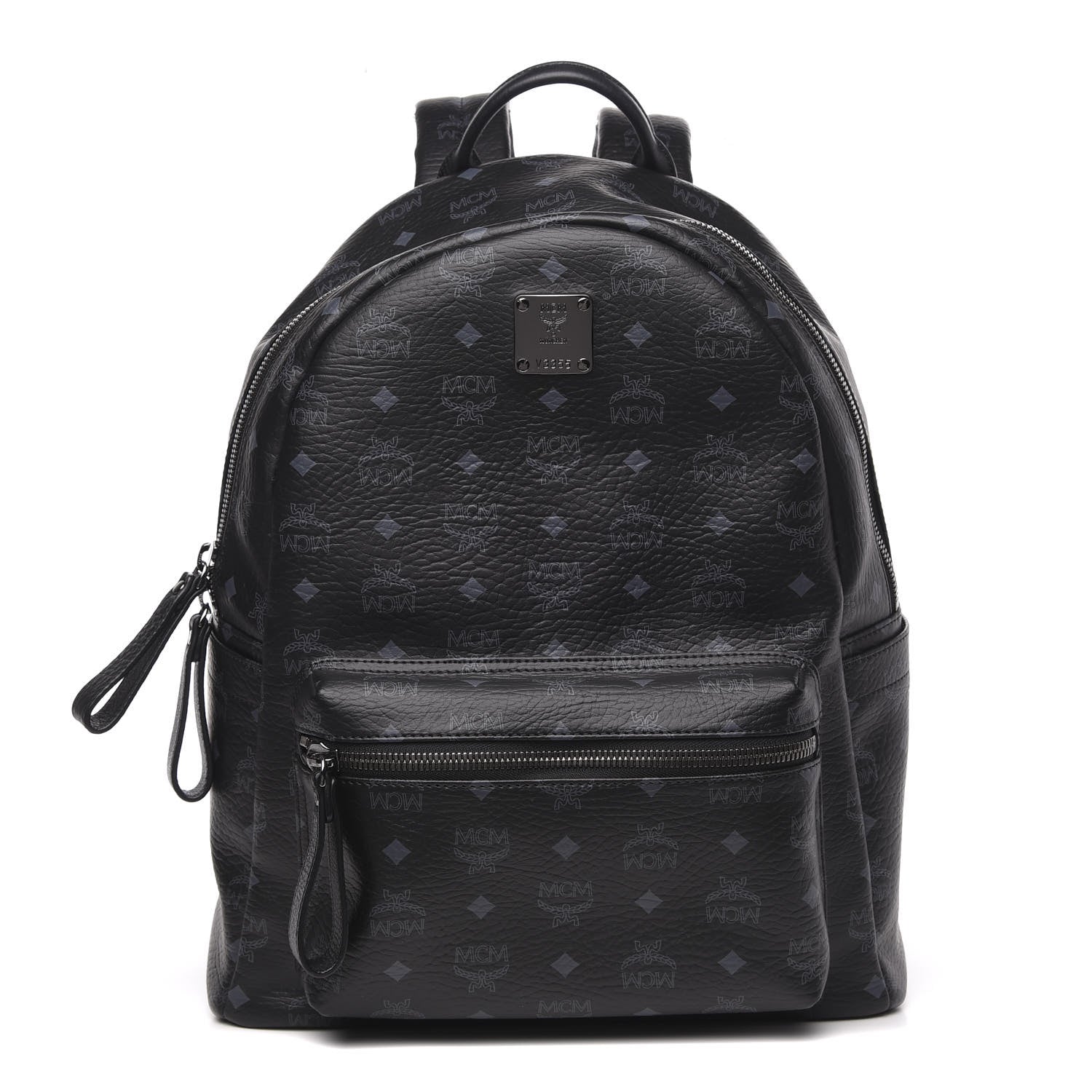 MCM Visetos Medium Stark Backpack Black 1 of 8