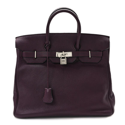 Hermes Chevre Mangalore HAC Birkin 32 Raisin 1 of 11