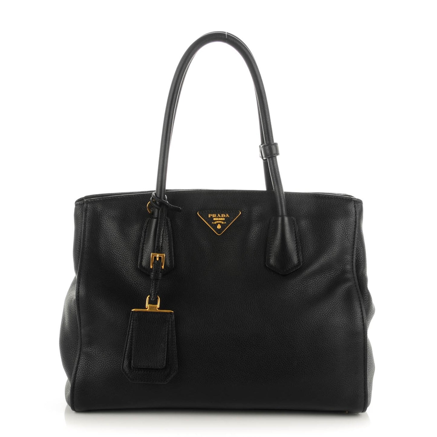 Vitello Grain Tote Black