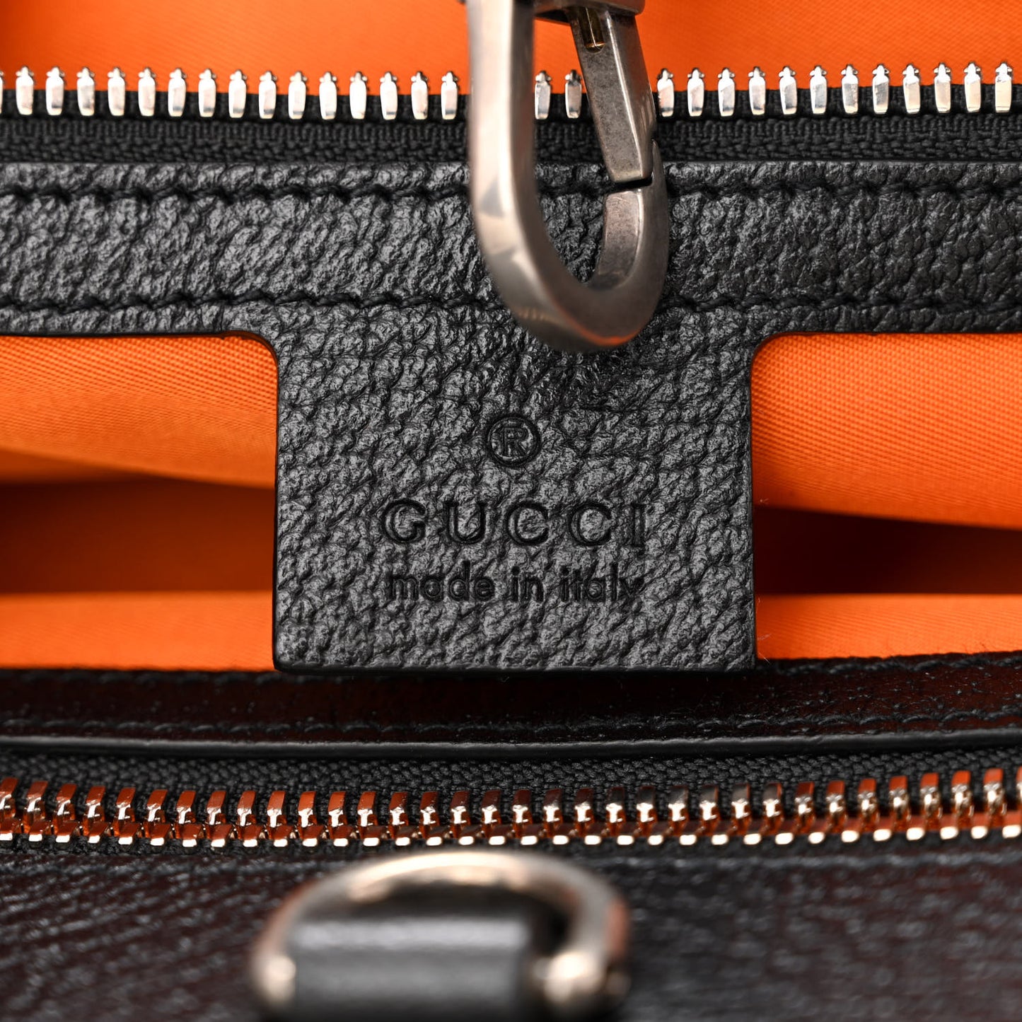 Econyl Nylon Monogram Off The Grid Long Tote Bag Carrot Orange Black