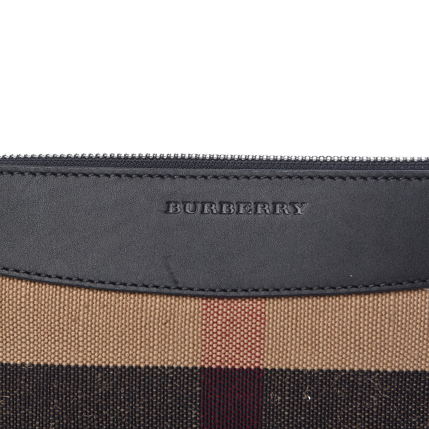 Burberry Mega Check Peyton Crossbody Clutch Bag Black 9 of 11