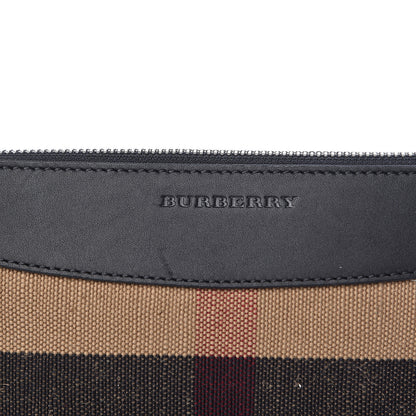 Burberry Mega Check Peyton Crossbody Clutch Bag Black 9 of 11