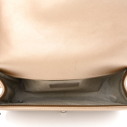 Chanel Metallic Caviar Quilted Medium Boy Flap Copper 4 of 12