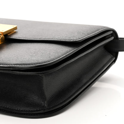 Celine Liege Calfskin Medium Classic Box Flap Bag Black 10 of 11