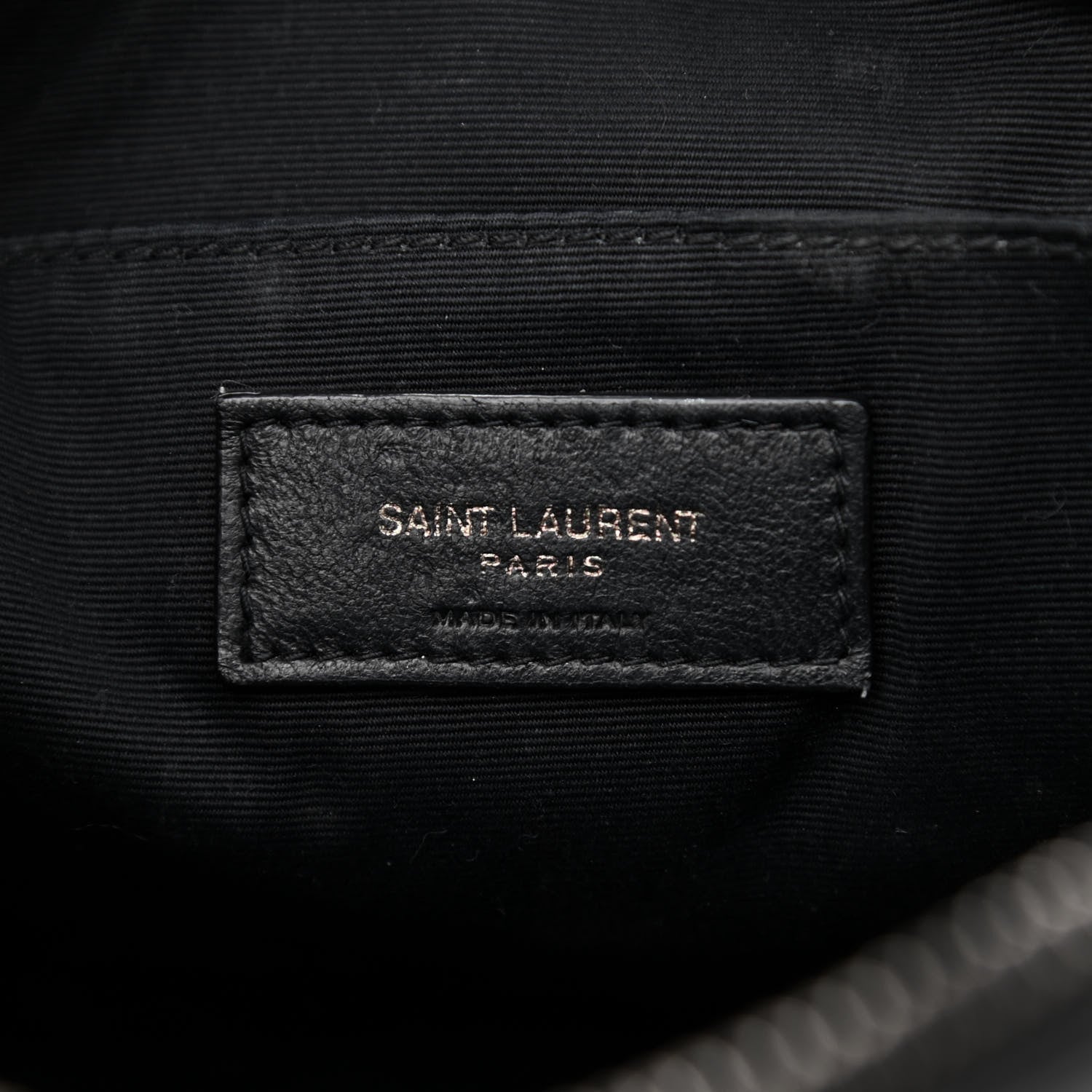 Saint Laurent Calfskin Matelasse Monogram Monochrome Lou Camera Bag Black 6 of 12