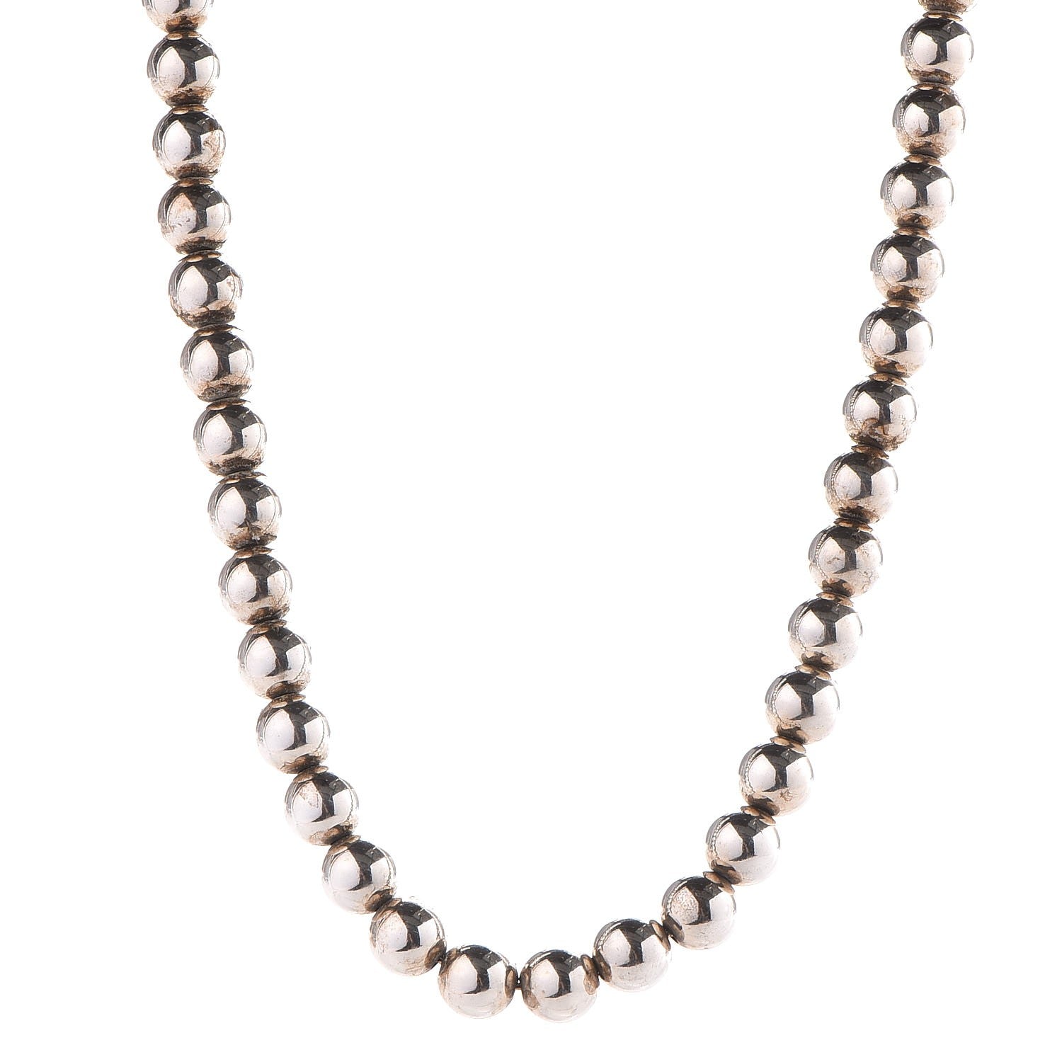 Tiffany Sterling Silver 10mm HardWear Ball Necklace 1 of 6
