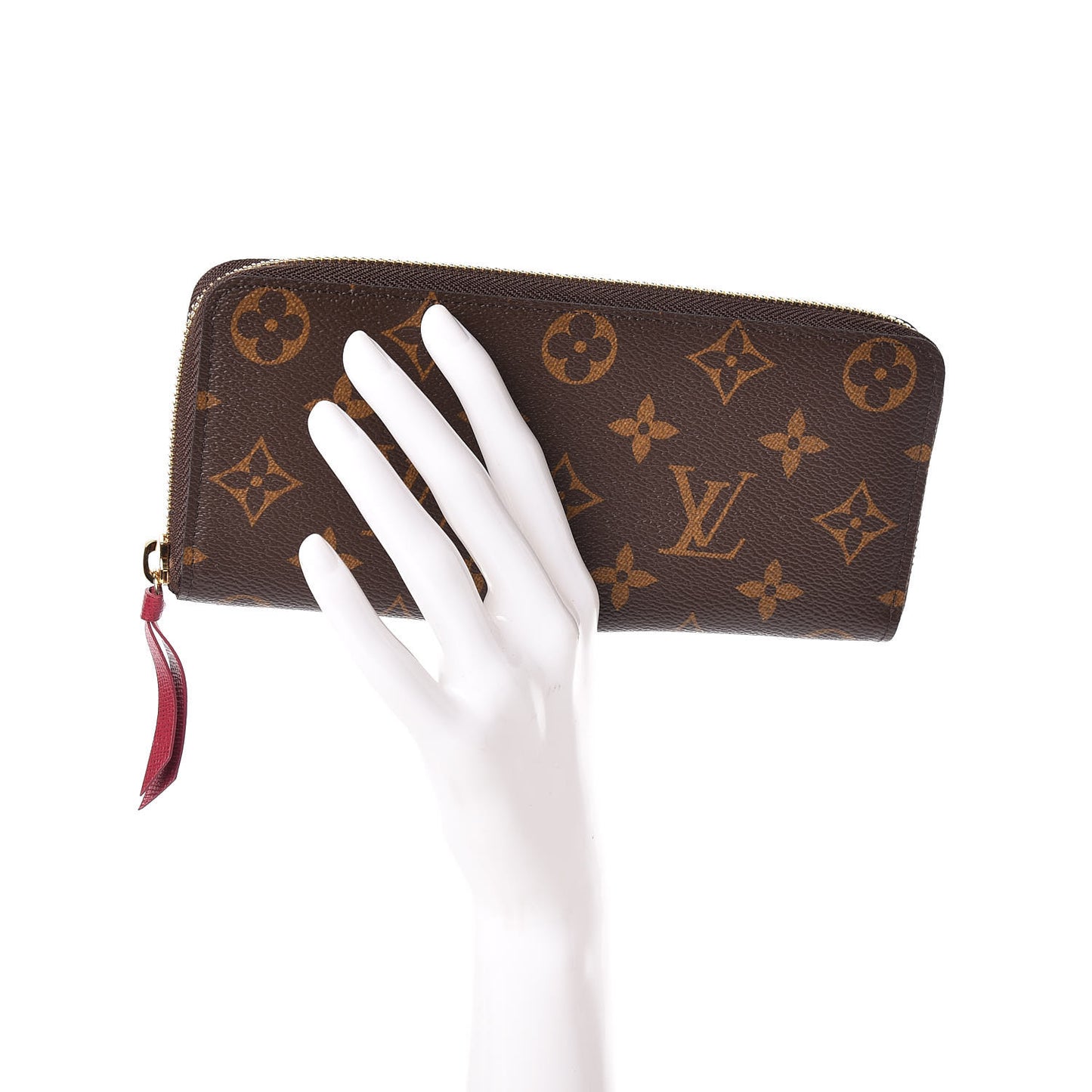 Monogram Clemence Wallet Fuchsia