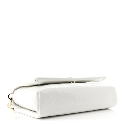 Christian Louboutin Naplak Patent Calfskin Monochrome Loubi54 Shoulder Bag White 4 of 11