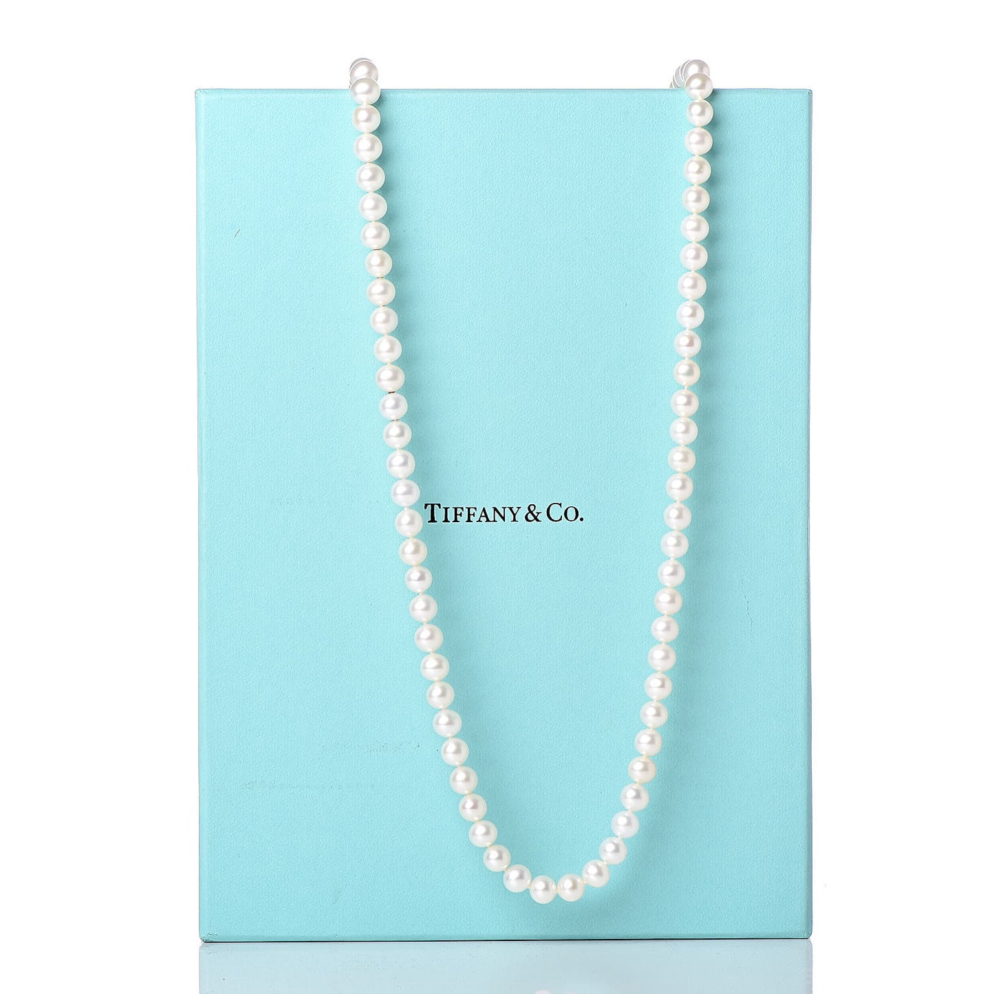 Sterling Silver Pearl 7.5-8mm Ziegfeld Strand Necklace 96"