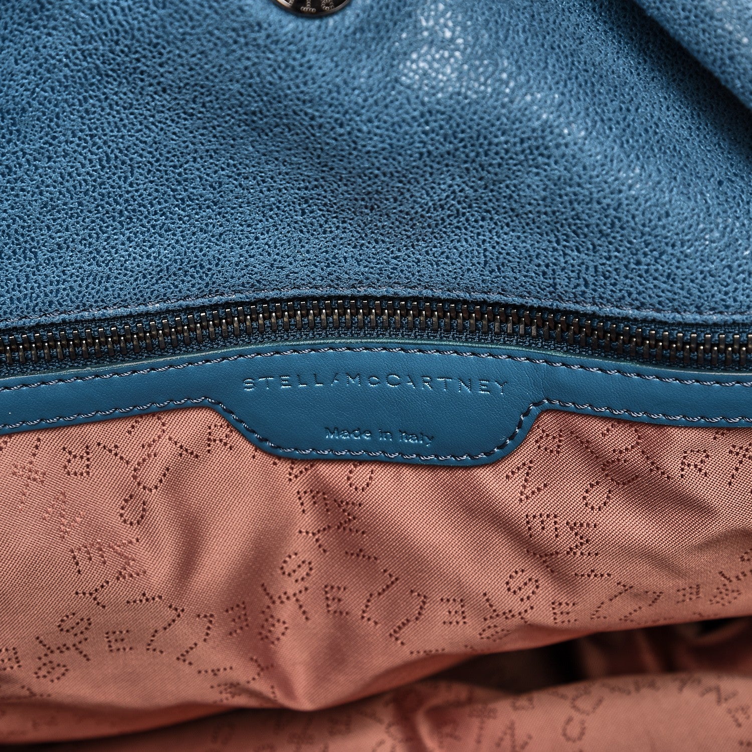 Stella McCartney Shaggy Deer Falabella Fold Over Tote Blue 7 of 9