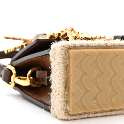 Jacquemus Calfskin Raffia Le Chiquito Long Cordao Brown 8 of 9