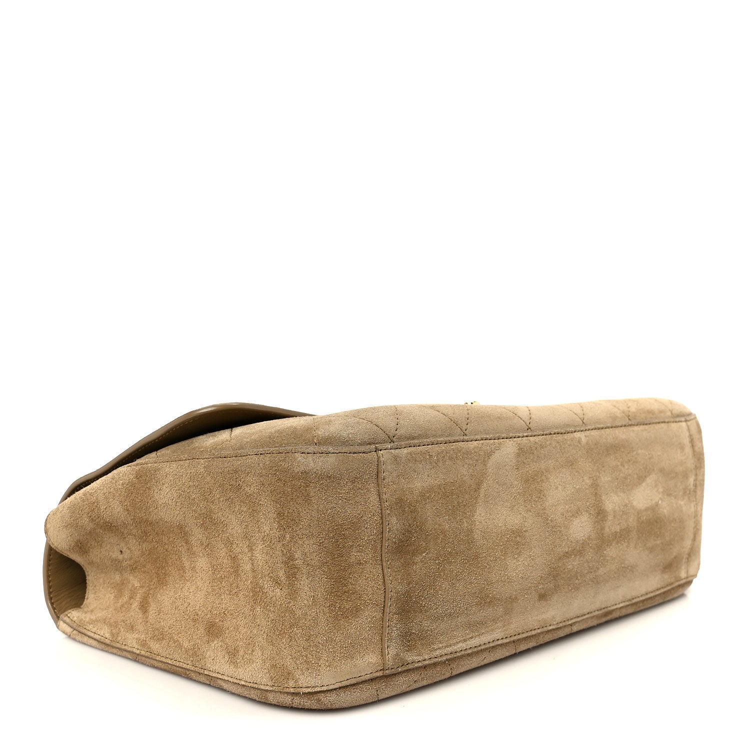 Chanel Suede Calfskin Small Souplissimo Maxi Flap Dark Beige 3 of 9