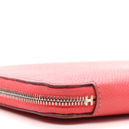 Hermes Epsom Silk'In Wallet Rose Jaipur 8 of 10