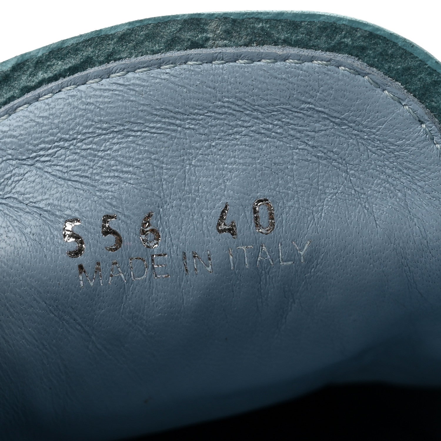 Prada Naplak Metal Triangle Logo 5mm Slippers Celeste 8 of 8