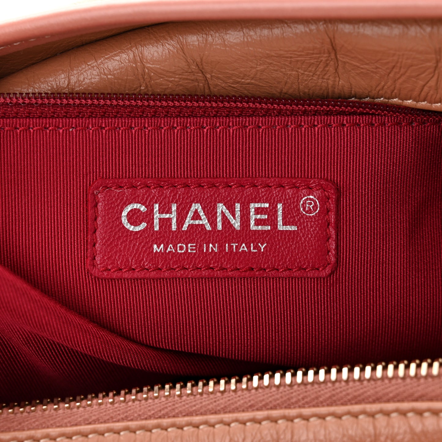 Aged Calfskin Quilted Medium Gabrielle Hobo Pink