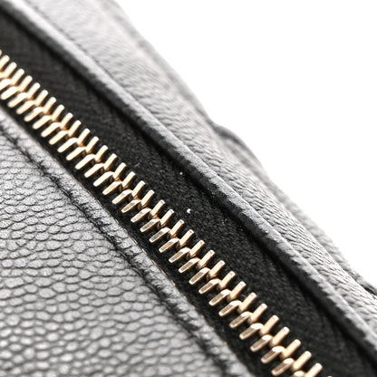 Chanel Caviar Quilted Toiletry Case With Chain Black 9 of 9