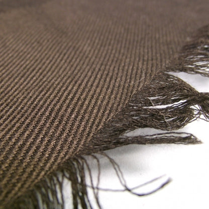 Louis Vuitton Wool Silk Monogram Shawl Brown 4 of 6