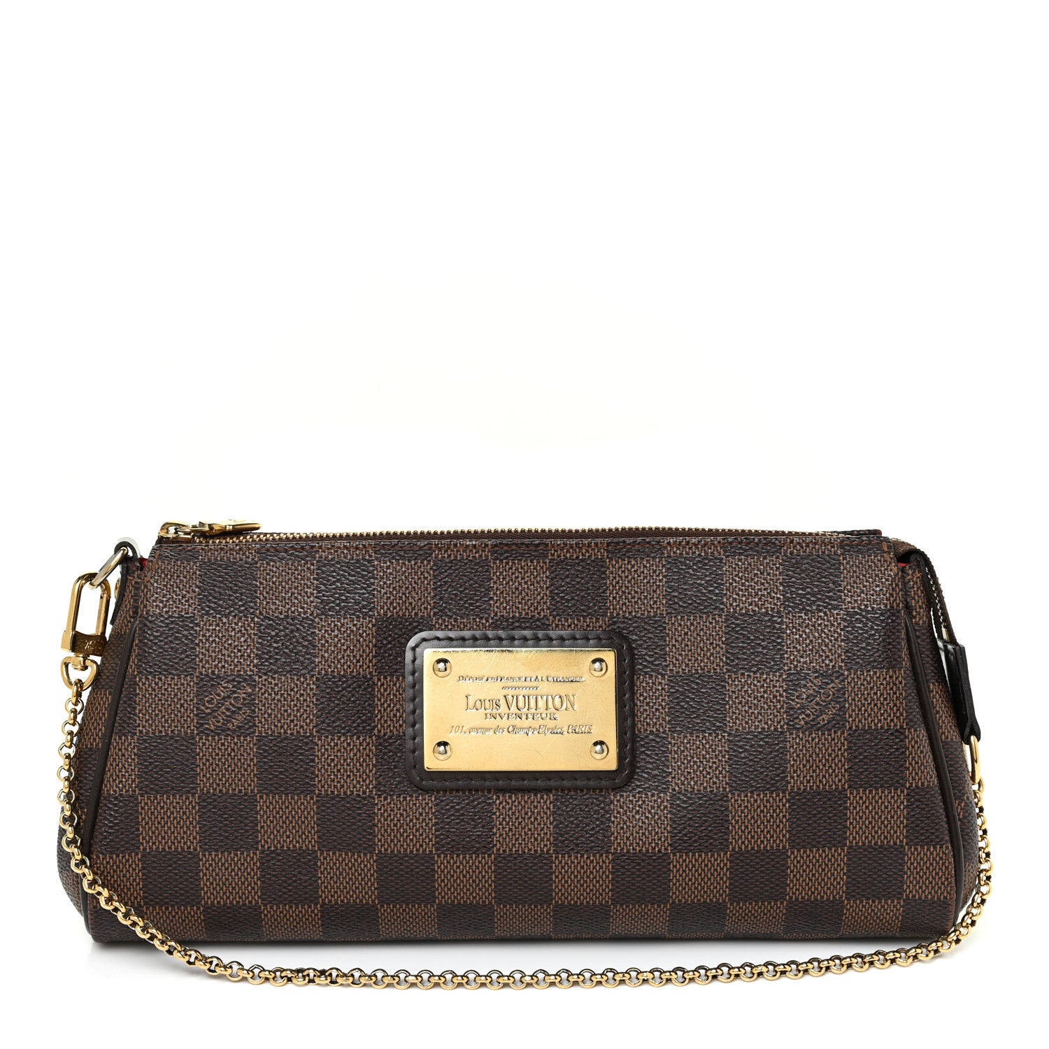 Louis Vuitton Damier Ebene Eva Clutch 1 of 8