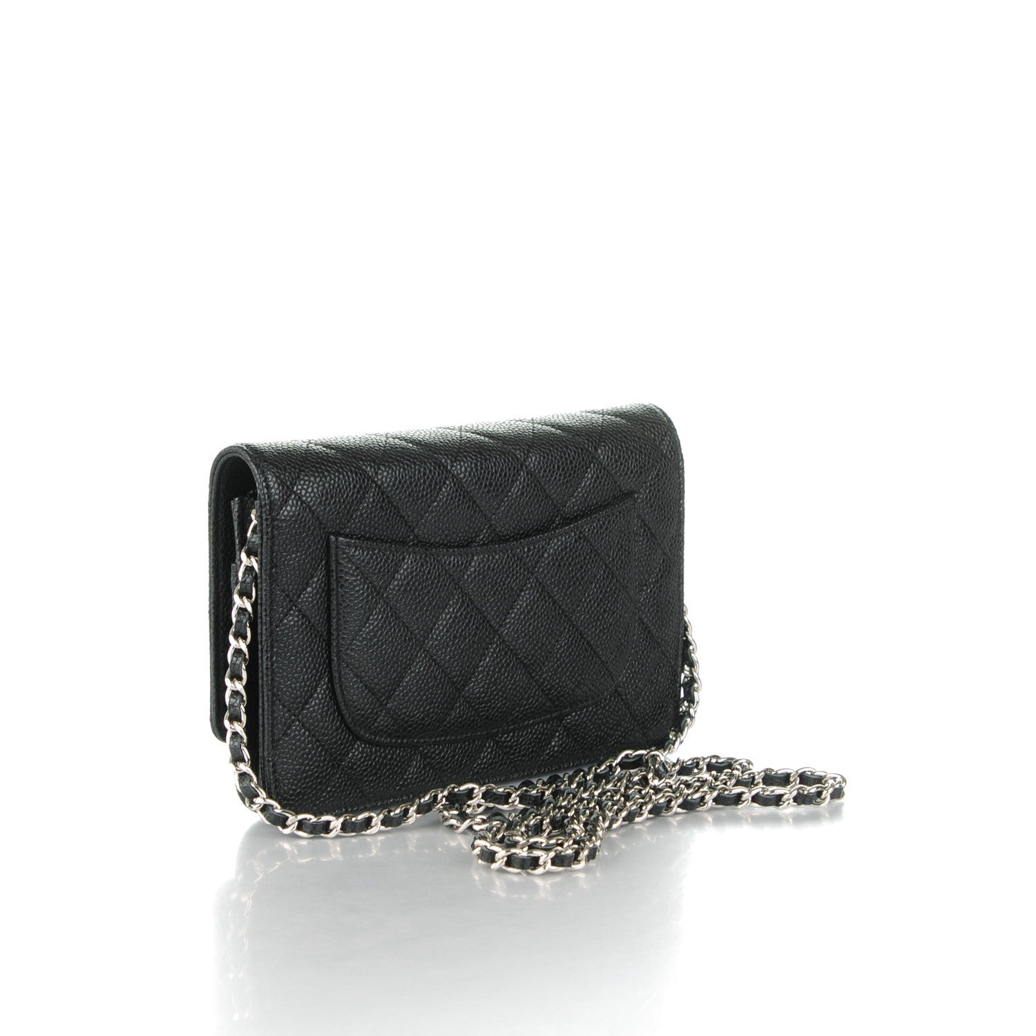 Chanel Caviar Quilted Wallet On Chain WOC Black 3 of 8