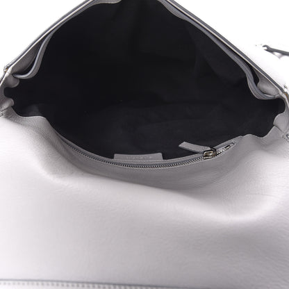 Givenchy Grained Calfskin Medium Pandora Pure Flap Bag Pearl Grey 5 of 10