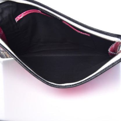 Balenciaga Agneau Arena NYC Bazar Pouch Rose Black Gris Rouge 5 of 7