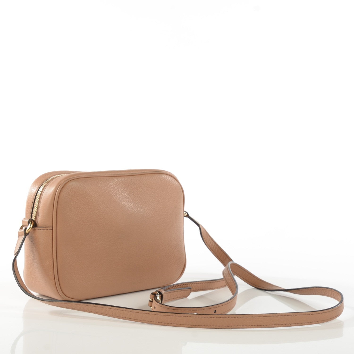 Gucci Pebbled Calfskin Small Soho Disco Bag Rose Beige 3 of 10