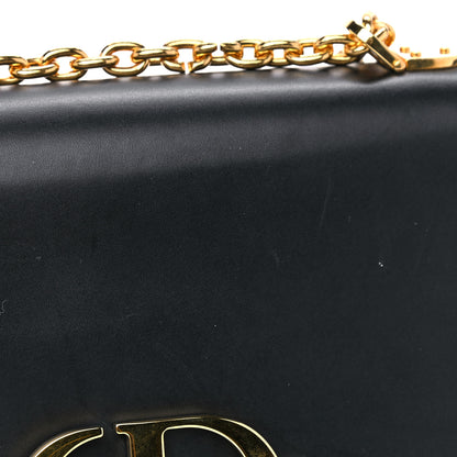 Christian Dior Calfskin Braided 30 Montaigne Chain Flap Bag Black 15 of 18
