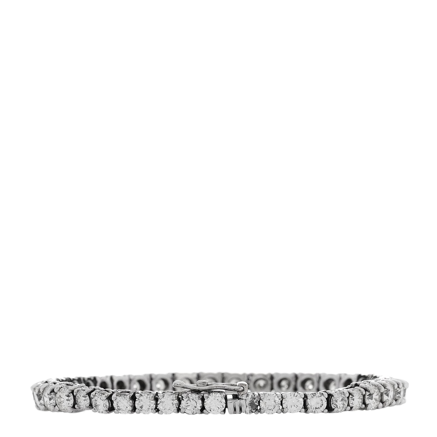 14K White Gold Diamond 7.42ctw Tennis Bracelet